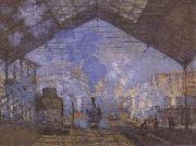 Claude Monet Gare Saint-Lazare France oil painting artist